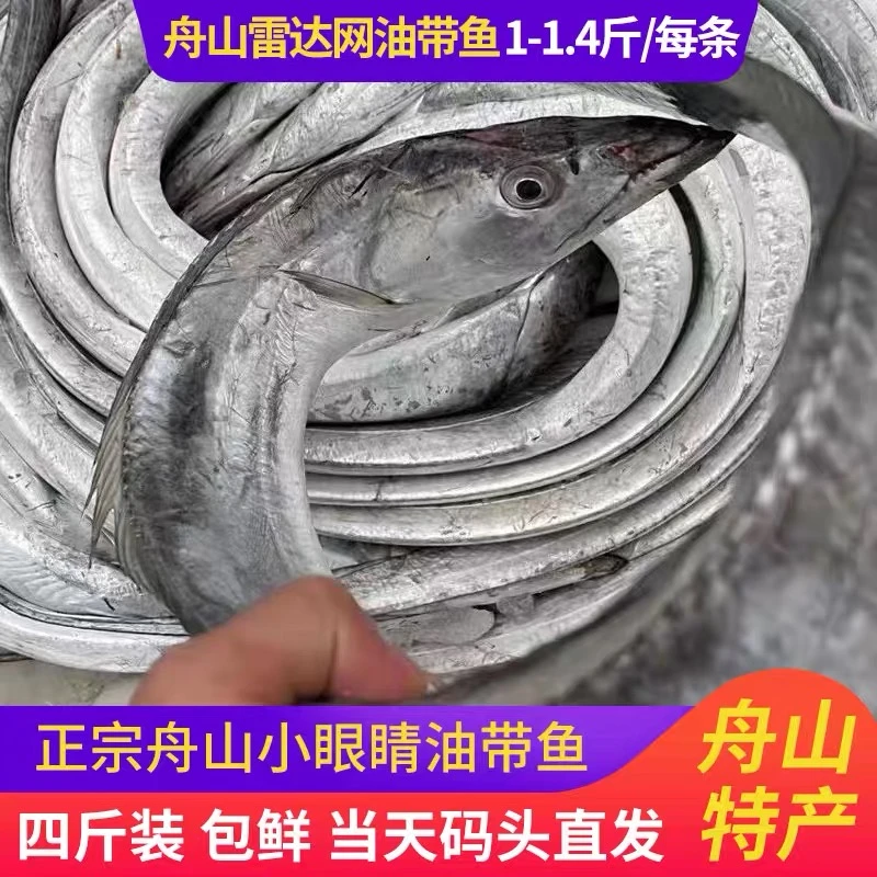 舟山雷达网带鱼油带码头鲜发规格：1斤以上【5斤-10斤装】