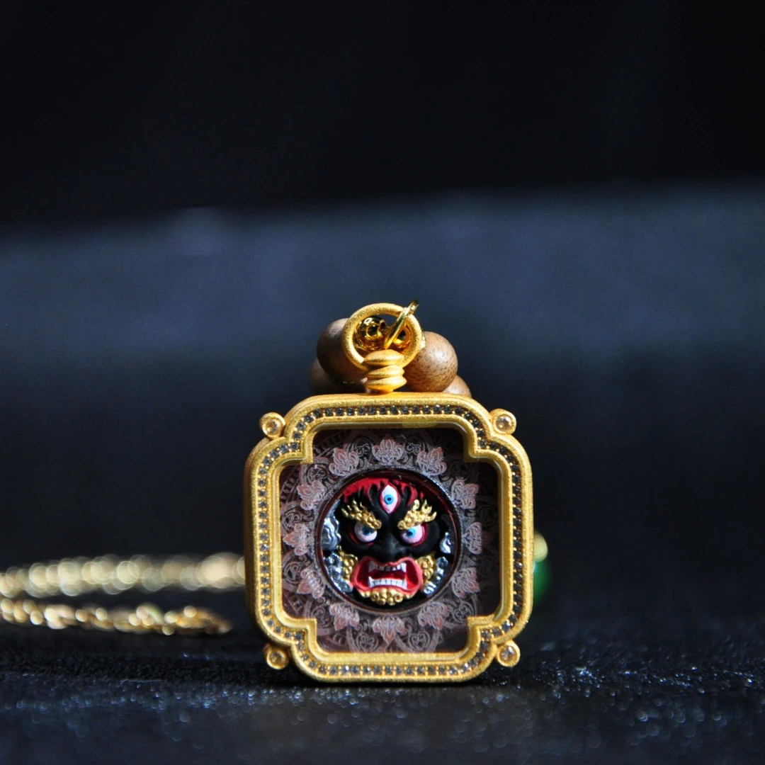 非金属布艺吊坠 【千万福】大黑天卡卡文莱沉沉民族风项链-A1380120