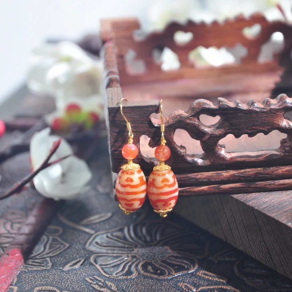 925银耳饰 【千万福】925银莲心三耳坠耳饰/多样性发货A1710021