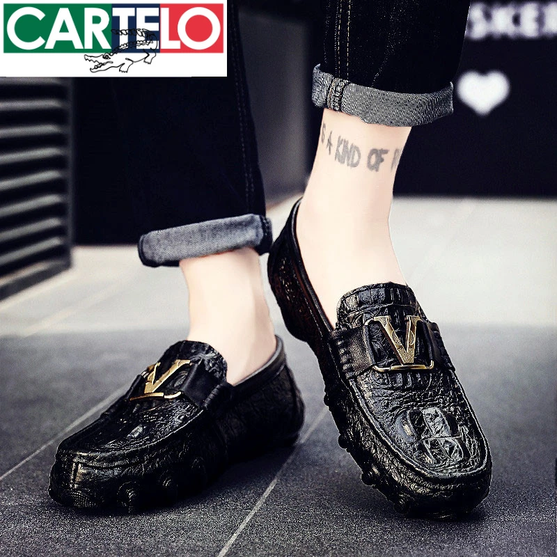 男鞋皮鞋潮鞋2025新款爆款秋季一脚蹬潮流休闲鞋子男士豆豆鞋男款