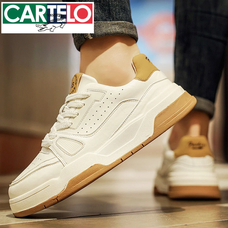 卡帝乐鳄鱼板鞋男鞋春季透气防臭潮鞋百搭潮流休闲小白鞋子男士
