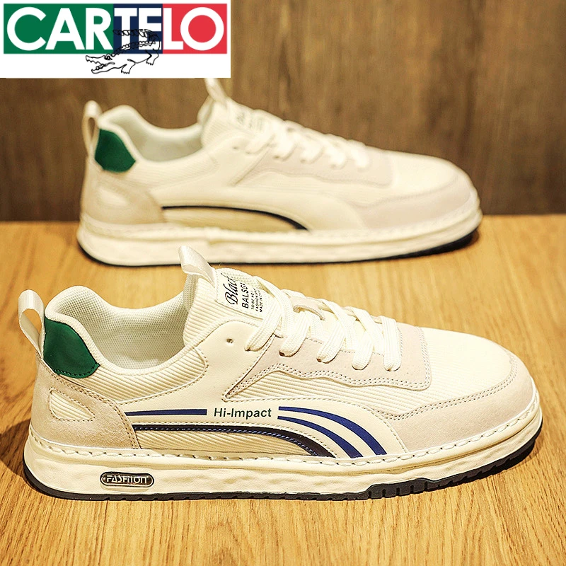 卡帝乐鳄鱼小白鞋男鞋春季爆款高级感休闲帆布鞋子男士板鞋潮鞋