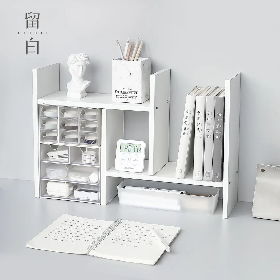 直播宿舍桌面上简易多层书架大学生寝室神器杂物收纳置物架H书架