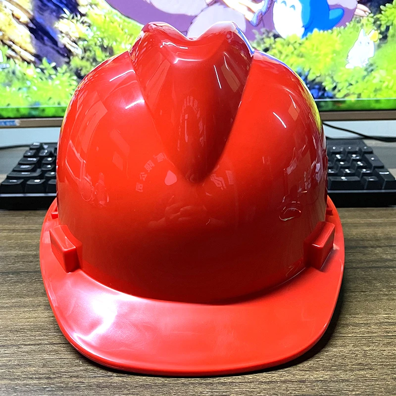 国标V型透气安全帽工地电力道路施工头部防护头盔（满10个印字免费