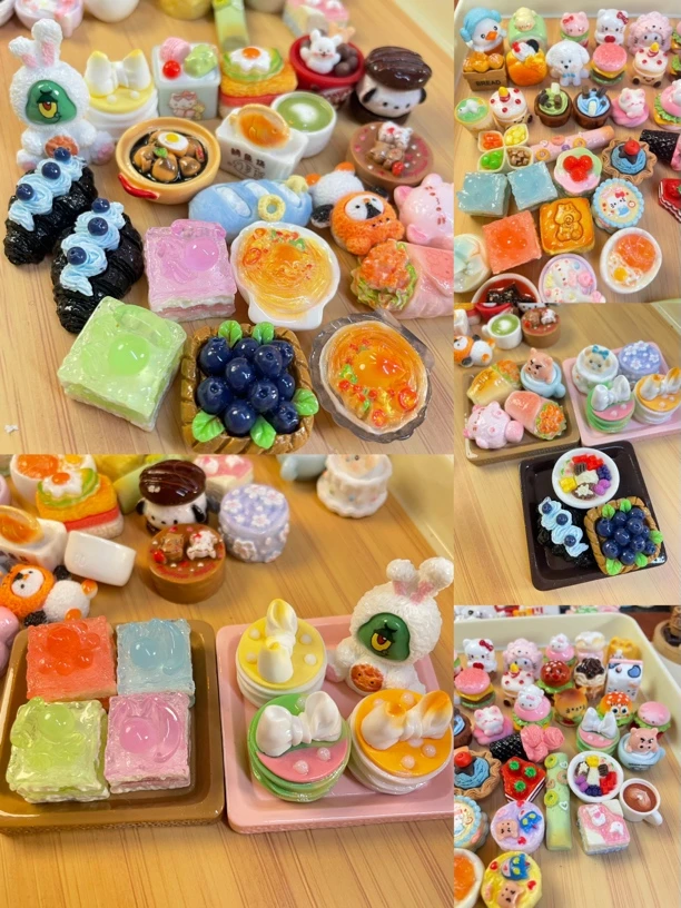 全定制（色系）混款仿真食玩DIY创意树脂配件