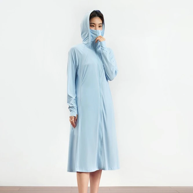 独束微胖MM大码女装凉感收腰防晒透气外套防晒服开衫23DS82615