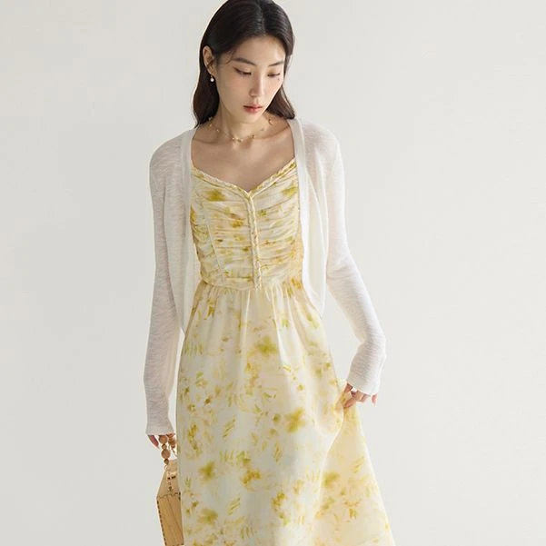 独束微胖大码女装气质时尚显瘦百搭甜美V领开衫毛针织衫24DS82390