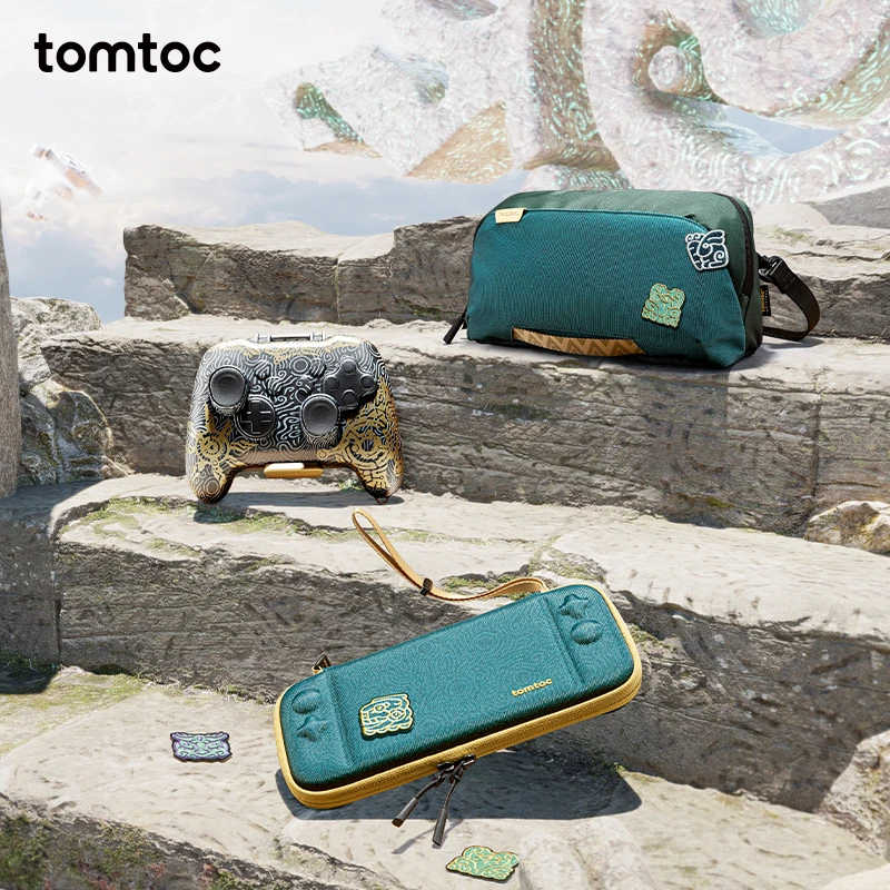 tomtoc Switch收纳包遗迹系列手柄壳斜挎包Pro手柄收纳保护oled