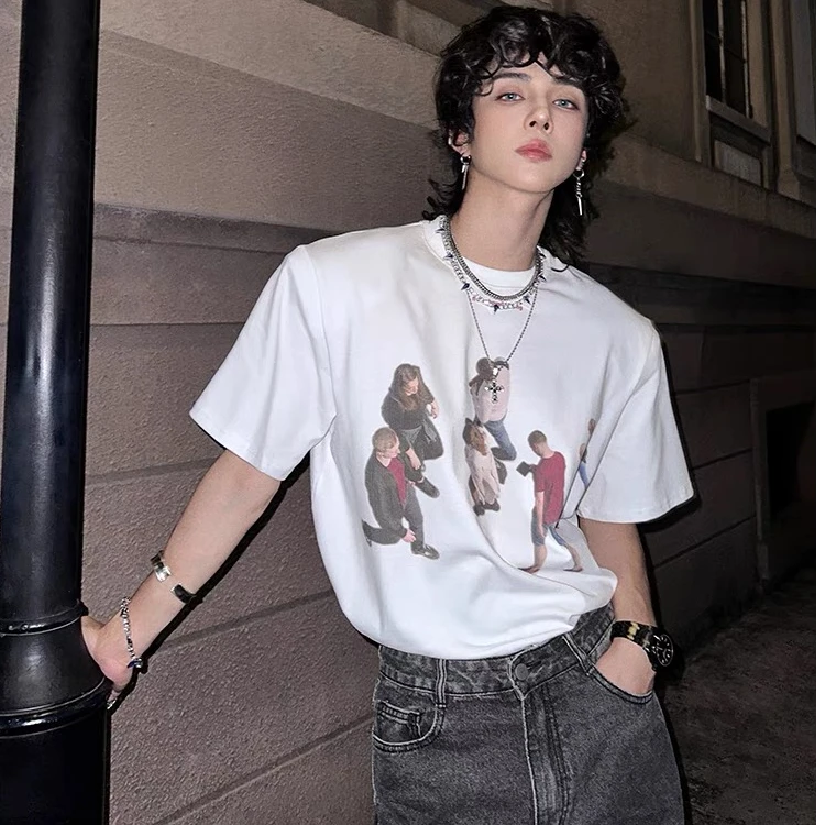 微瑕小瑕疵纯棉垫肩短T