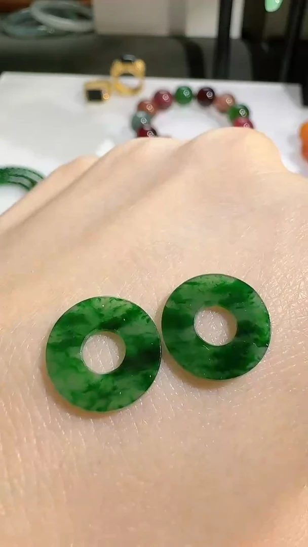 【闪购商品】翡翠耳饰未镶嵌耳饰