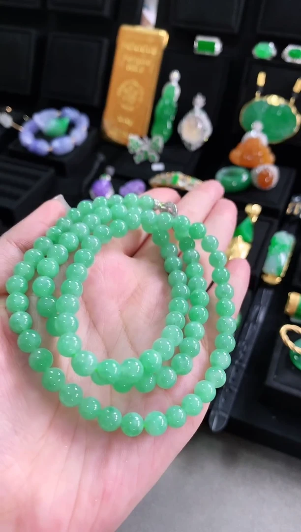 【闪购商品】翡翠颈饰未镶嵌珠串