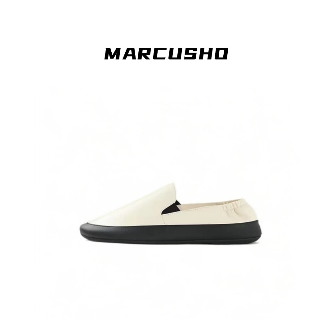 MARCUSHO超软起舒服欧美极简平底女鞋D1282
