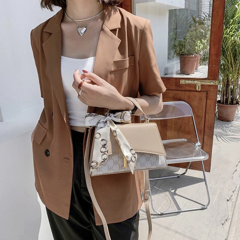 法式小众丝巾小方包实用礼物送情人包包女高级感女士手提斜挎小包