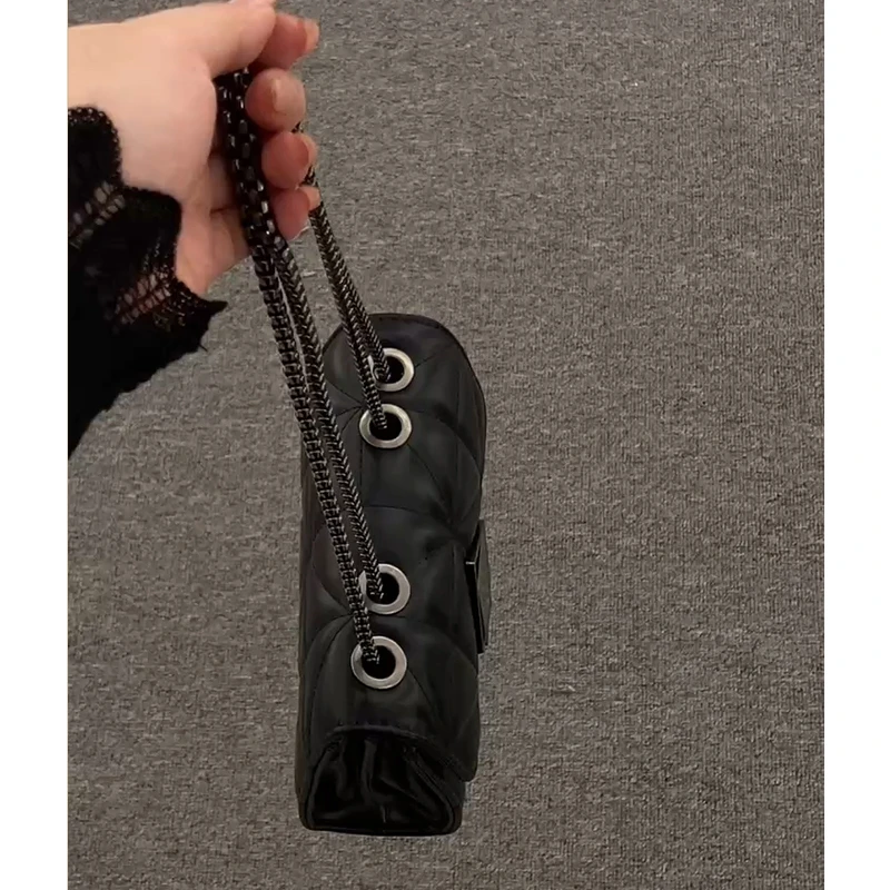 女包包2024新款潮菱格链条包时尚百搭单肩包高级感斜挎包小方包女