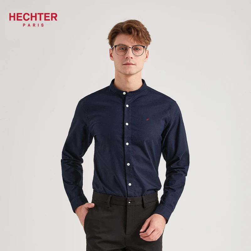 Daniel Hechter/丹尼爱特纯棉舒适休闲透气男士长袖衬衫LS11610