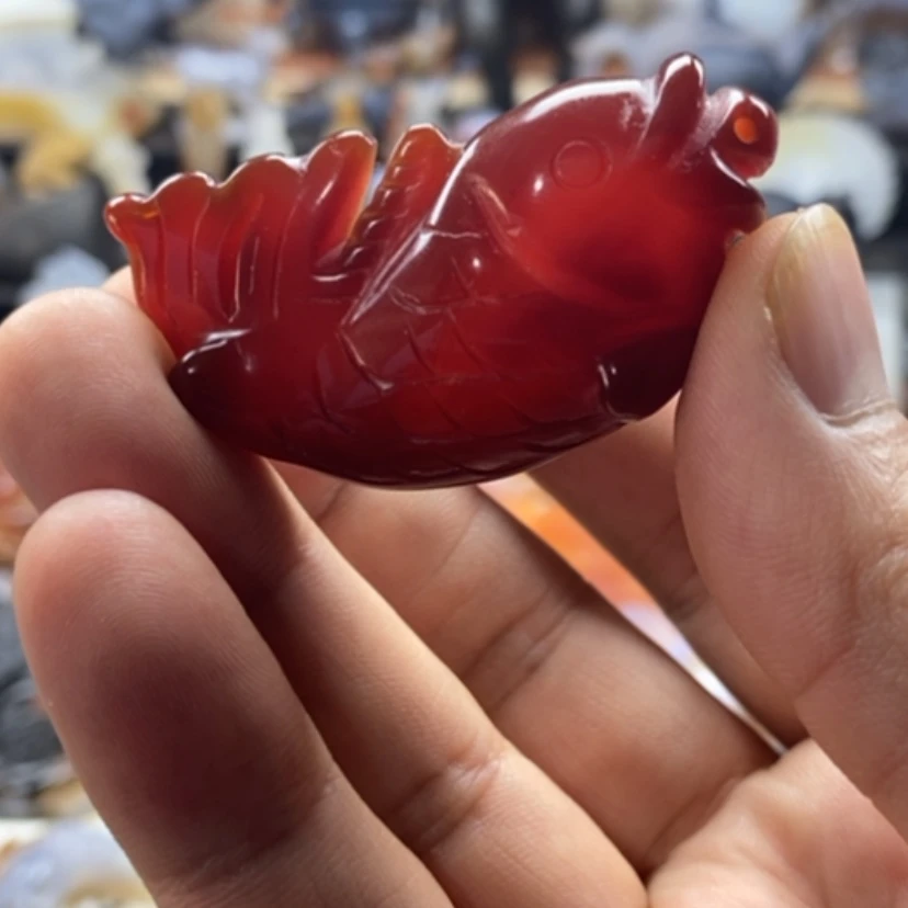 【闪购商品】玛瑙/玉髓挂坠未镶嵌余**莲