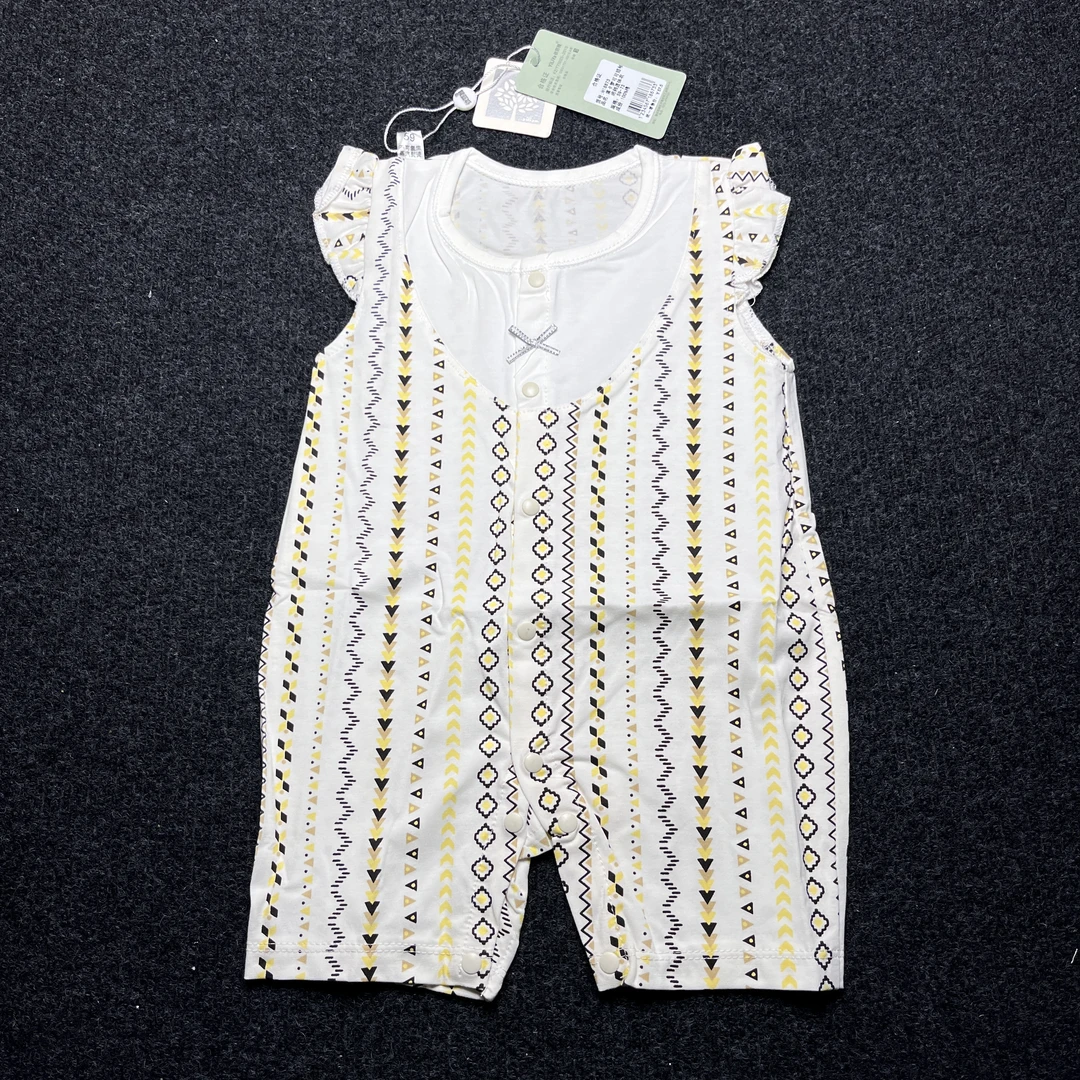 婴童婴幼儿夏季薄款连体哈衣女童婴儿宝宝夏款无袖可爱爬服女宝