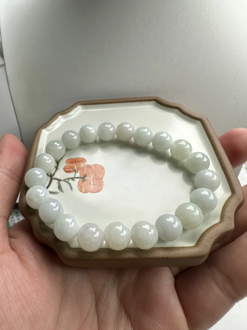 天然翡翠A货手串88