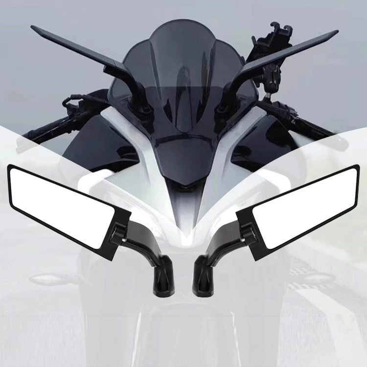 适用雅马哈R6 YZF-R1/R3 /R15 /R25改装定风翼后视镜铝合金反光镜