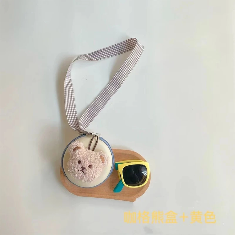儿童太阳镜墨镜男女宝宝时尚百搭防紫外线可爱卡通防晒墨镜可折叠