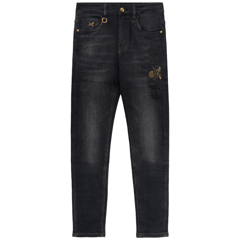 DA秋冬新款男士休闲弹力裤修身百搭休闲潮流百搭男牛仔裤子--006