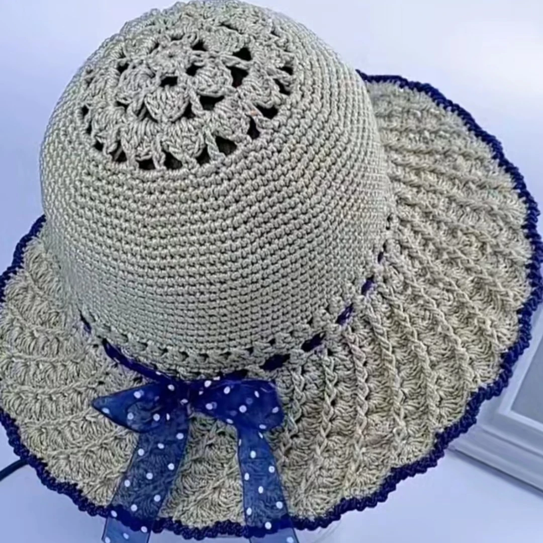 【粉丝福利】合股冰丝线夏凉帽材料包 拍一发三加工具