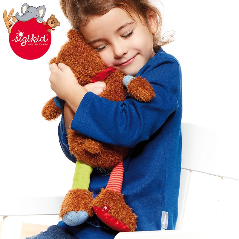 sigikid德国 暖心熊公仔玩偶可爱毛绒玩具女生睡觉安抚抱枕tim熊