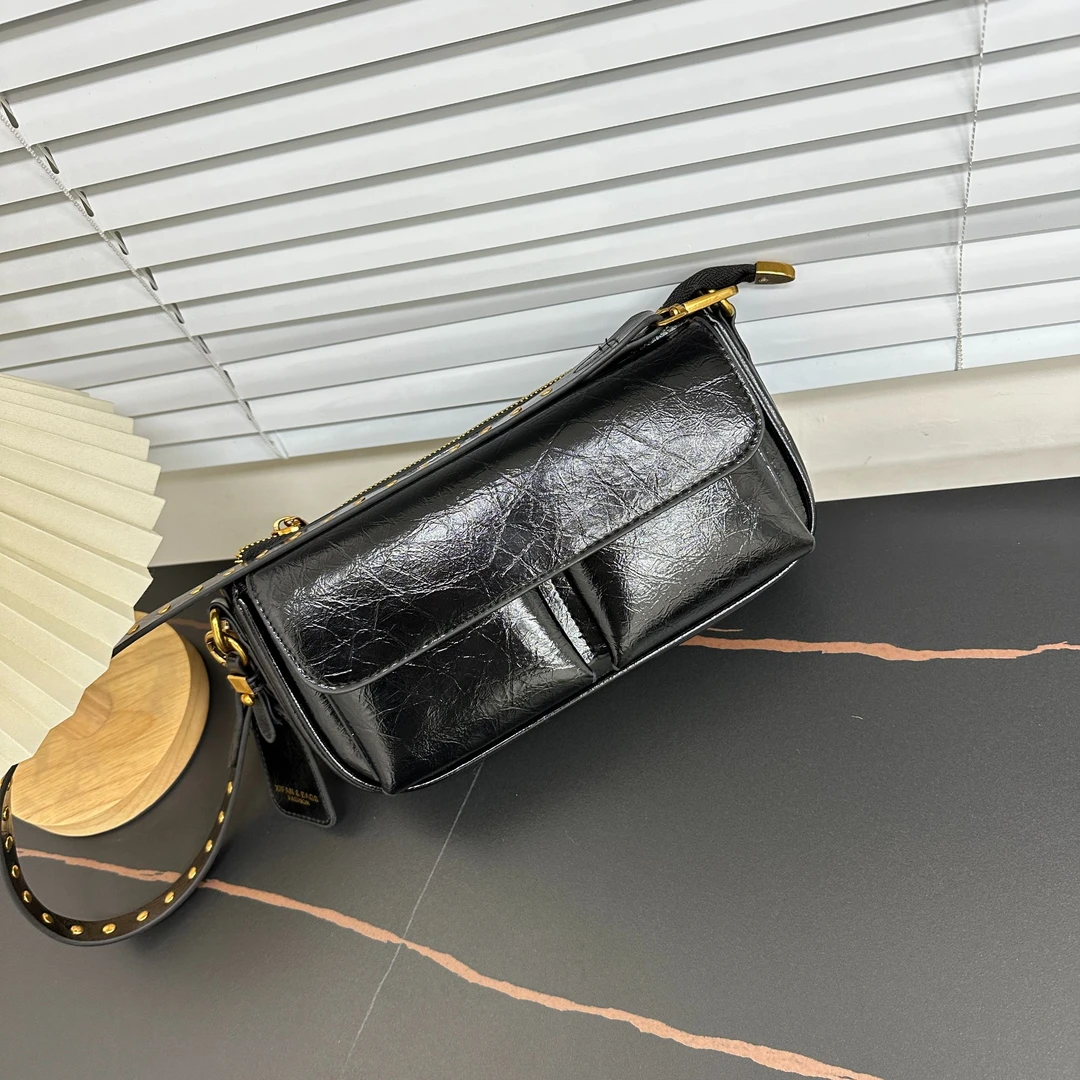 2025春夏新款腋下潮流复古手提单肩斜跨包时尚女包 18056