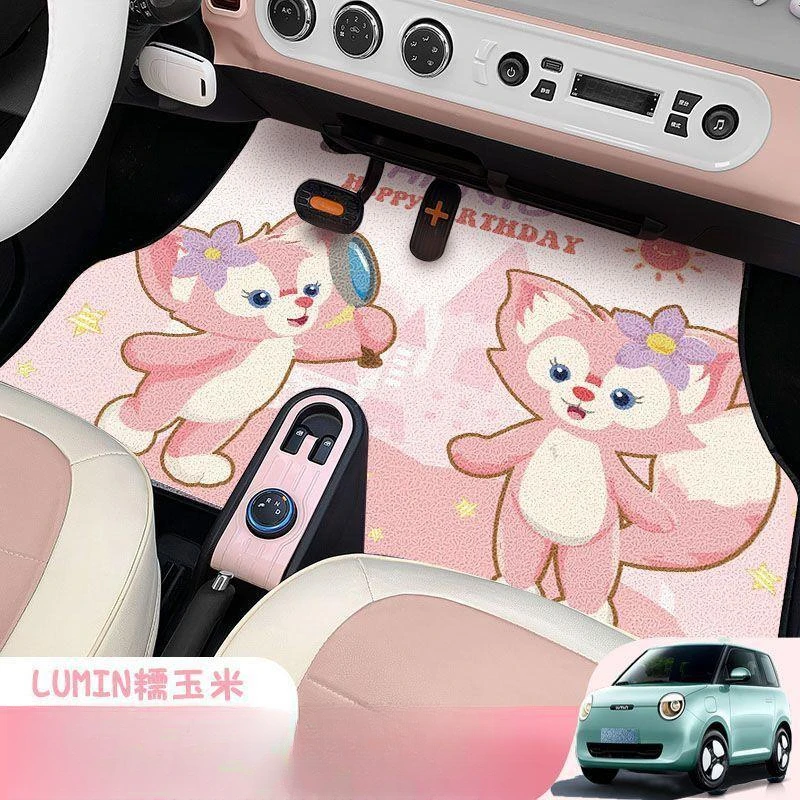 长安lumin糯玉米专用女士卡通可爱耐磨雪妮丝耐脏主副驾驶脚踏垫