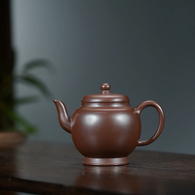 J2770徐正焦革紫南州高士200cc紫砂壶