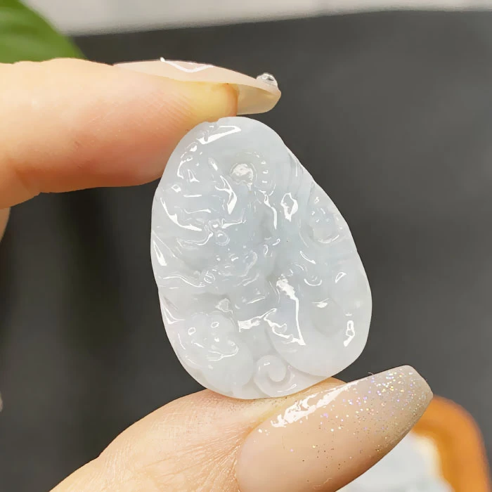 天然翡翠A货迷你小龙牌玉龙小吊坠福利龙牌多样发货