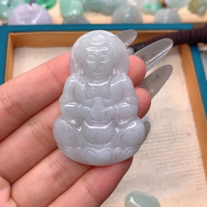 【闪购商品】翡翠颈饰未镶嵌观音