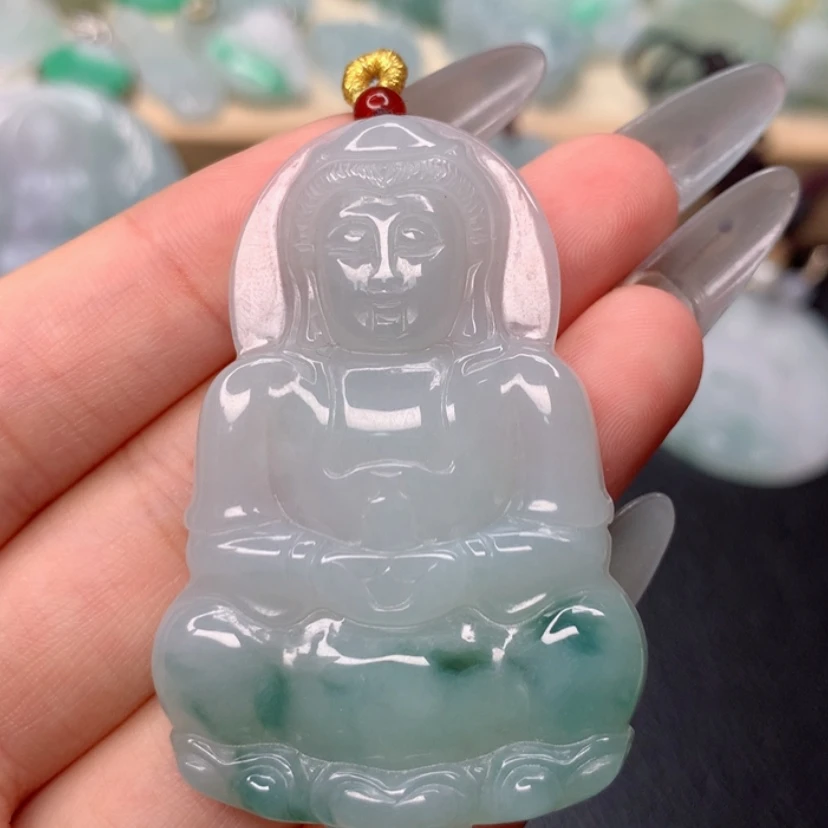 【闪购商品】翡翠颈饰未镶嵌观音