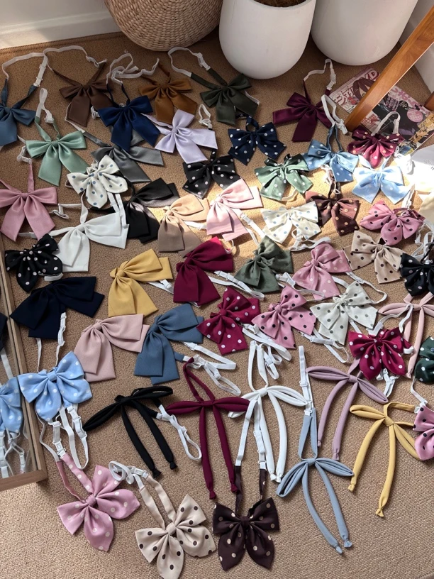 领结JK福袋  提花领结纯色领结百搭校供领结白菜平角制服JK配饰