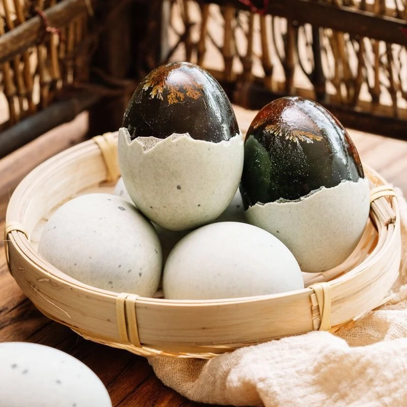 【9.9元10枚】精品松花蛋凉拌好吃新鲜皮蛋营养无铅工艺溏心