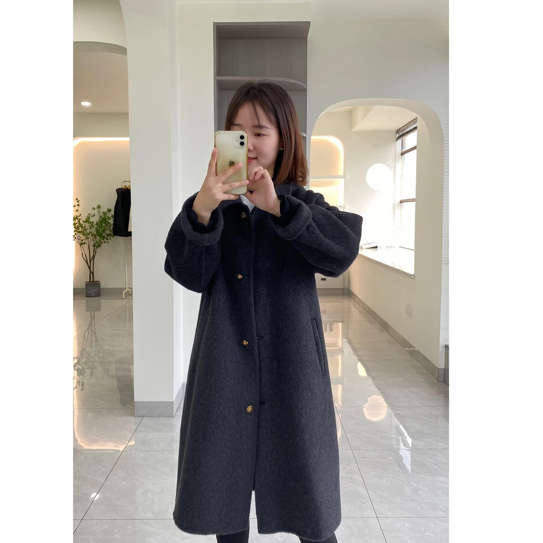 璇璇家气质时尚扣子大衣