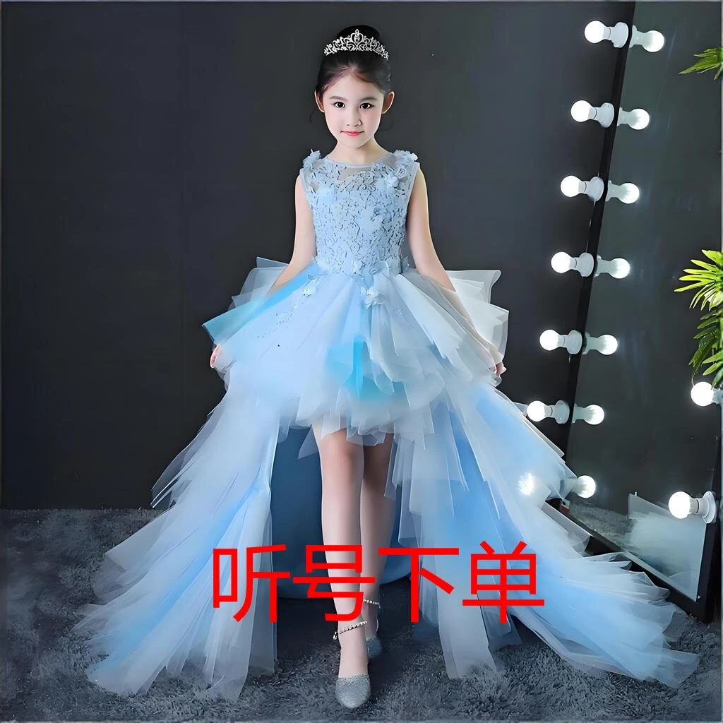 A-听号下单随机时尚款连衣裙(听号下单)洋气宝宝女童女宝蓬蓬纱裙