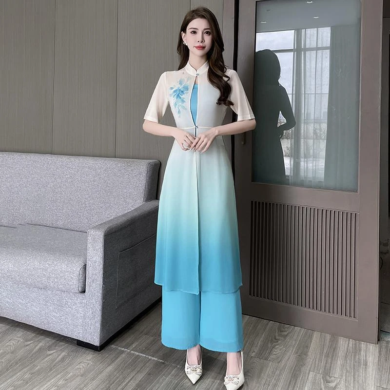 夏季高端气质采耳茶艺服2025新款秋冬女养生馆足疗技师工作服套装
