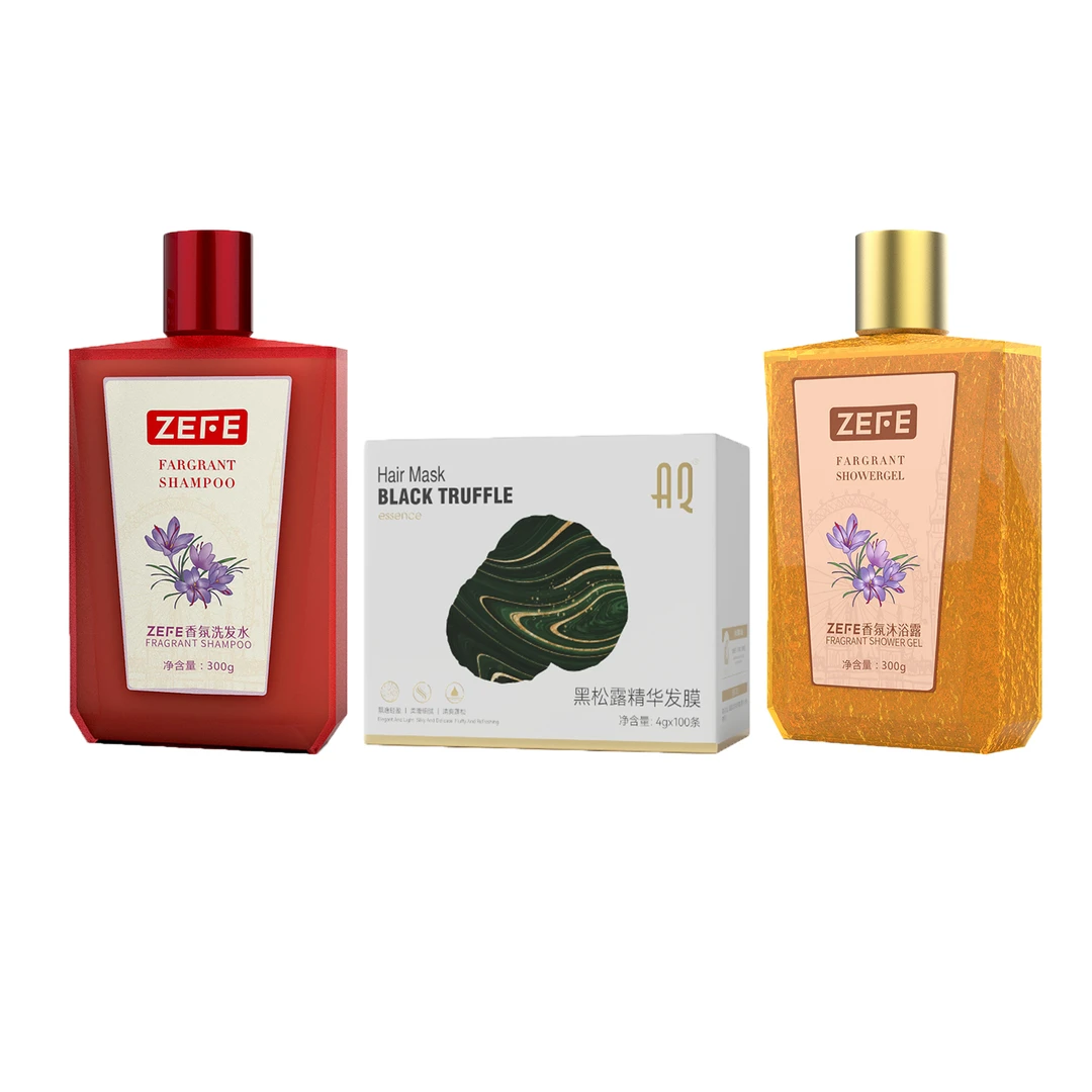 藏红花香氛洗发沐浴套装+黑松露精华发膜
