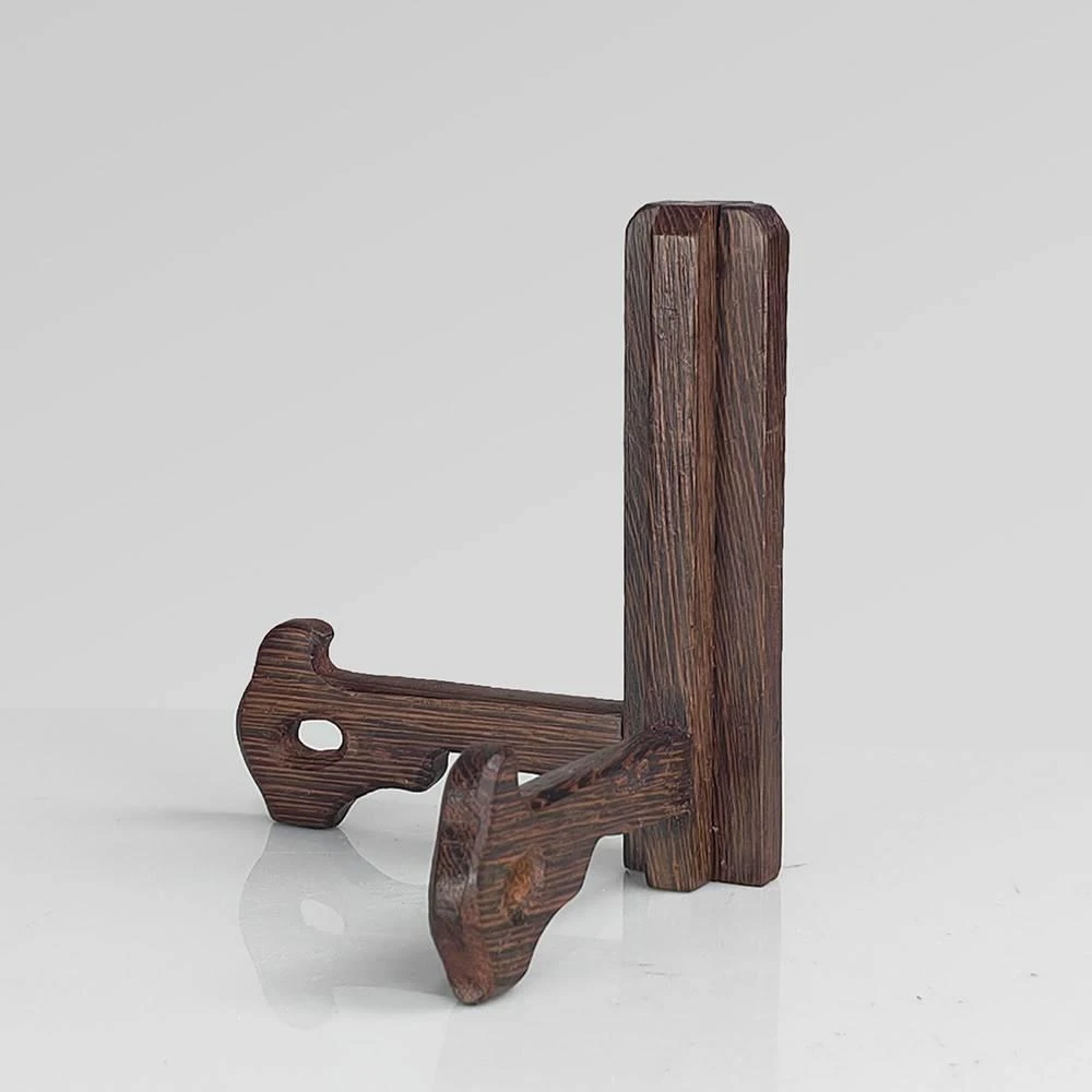 鸡翅木盘子支架红木赏盘展示架中式盘架茶饼架摆盘平安扣新款架子