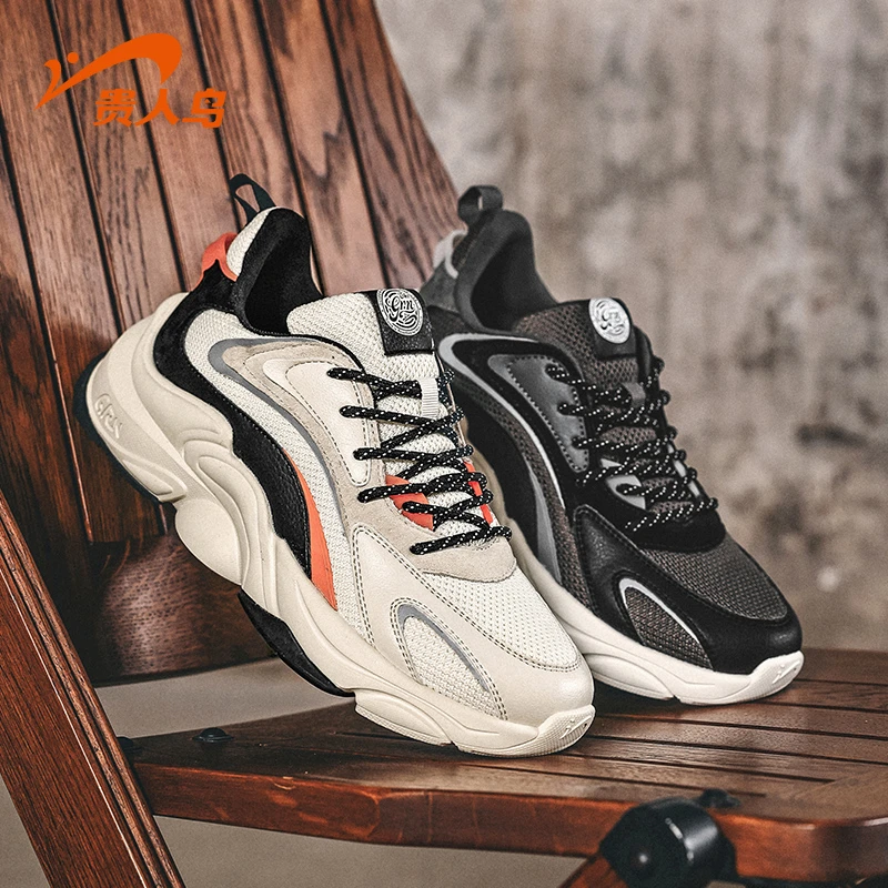 贵人鸟男鞋秋冬复古百搭休闲鞋时尚潮流轻便男士运动鞋F298059