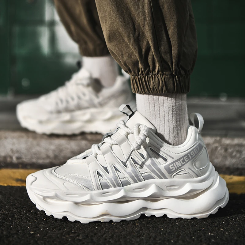 贵人鸟秋季新款老爹鞋男士百搭学生厚底ins韩版潮鞋休闲F388535
