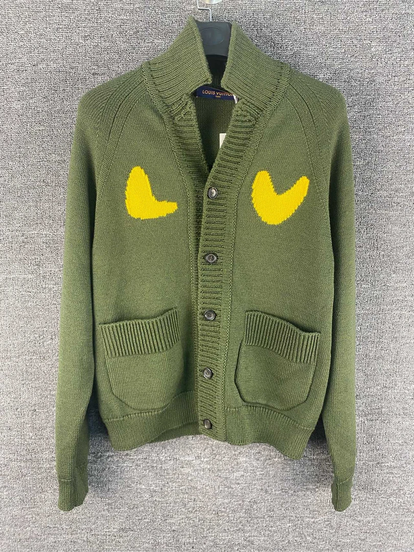 福利/Louis Vuitton lv nigo2虎头刺绣针织外套/L码/全新/帶吊