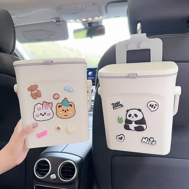 车载手提垃圾桶汽车置物桶后排车上车用迷你卫生桶车内雨伞收纳桶
