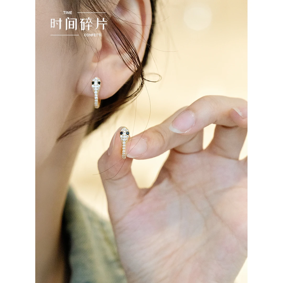 铜合金耳饰 【孙二娘】轻奢精致气质百搭小蛇耳环TC 9423