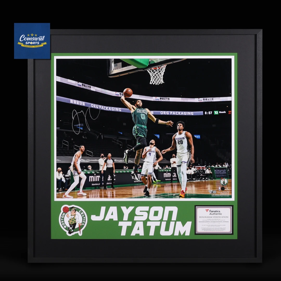 塔图姆亲签凯尔特人20寸海报照片装裱版