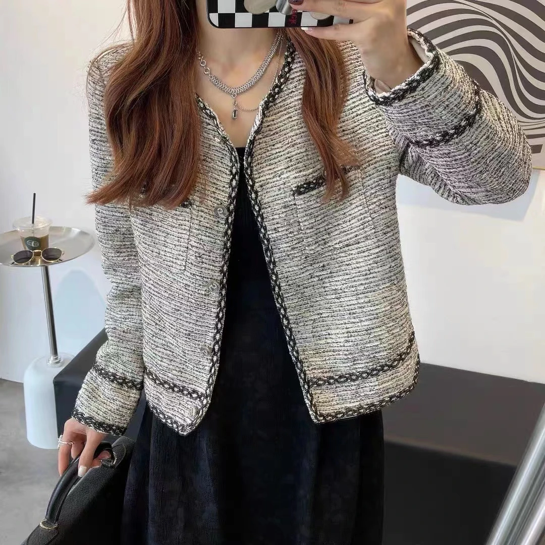 1650-1699现货入库2025新款女装显瘦气质时尚秋冬厚外套