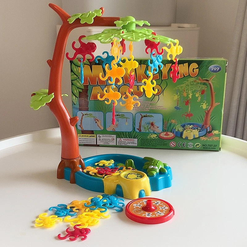 儿童益智早教幼儿园科教玩具平衡把握悬挂猴子桌面游戏亲子互动
