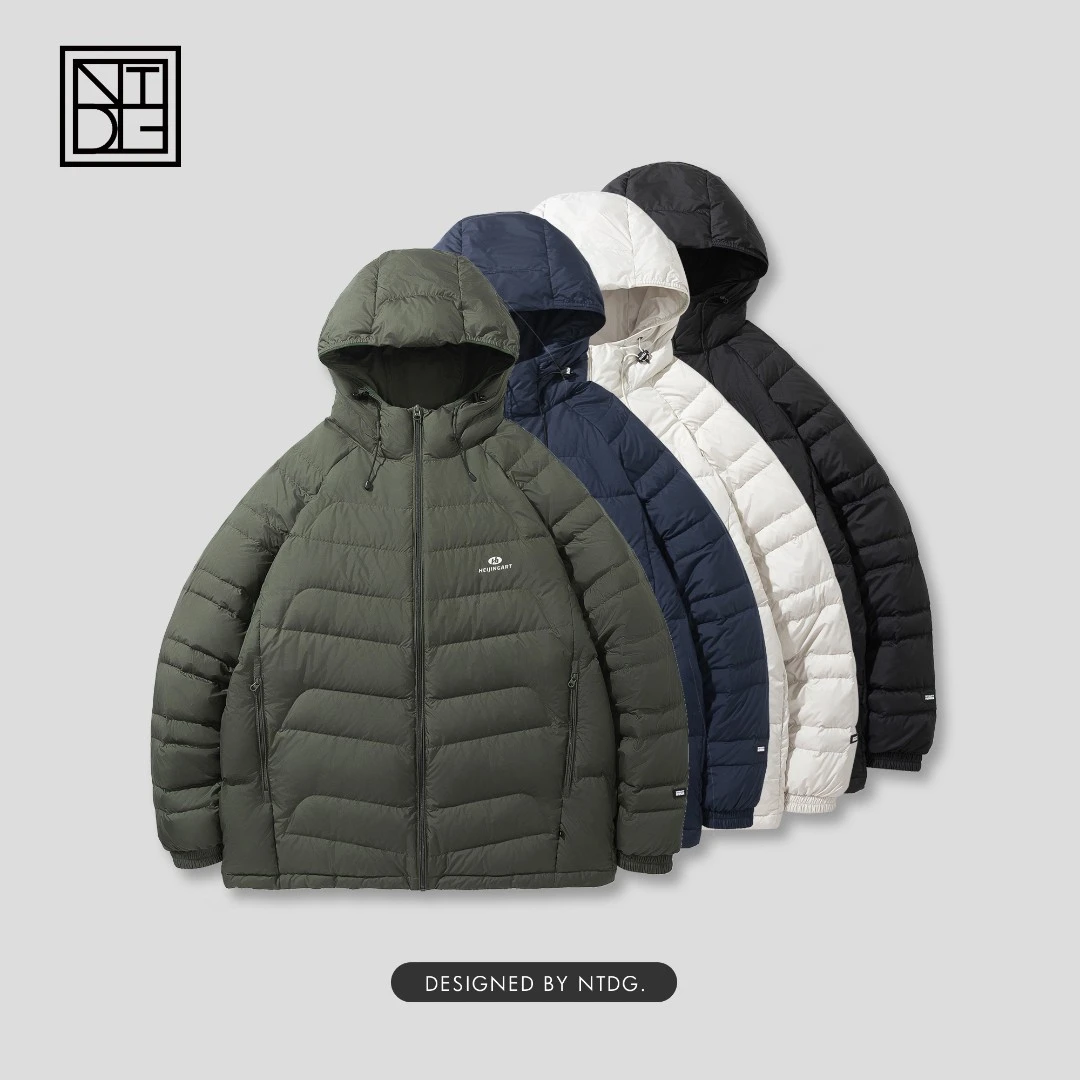 F8新款冬季高端定制鸭绒休闲轻薄连帽羽绒服外套DC8861