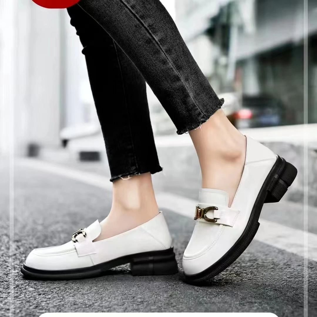 拓步森613-2百搭乐福鞋时尚舒适减震女鞋轻便